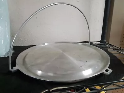 Vintage Aluminum Miracle Maid Cookware Round Griddle Broiler With Handle Patent • $12