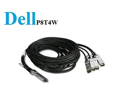 New Dell Force10 40G QSFP Breakout Cable 4x40GbE DAC-QSFP-4SFP-10G-5.0M P8T4W • $25.99