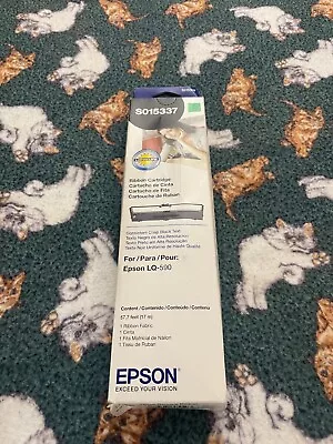 2 Pack Of EPSON BLACK S015337 Ribbon Needle Printer LQ-590 Ribbon Original • $49.95