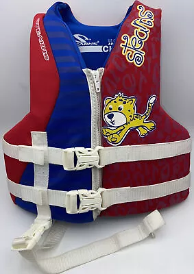 STEARNS CHILD'S BOAT LIFE VEST JACKET FOR 30-50 Lbs TIGER GRAPHIC • $19.99