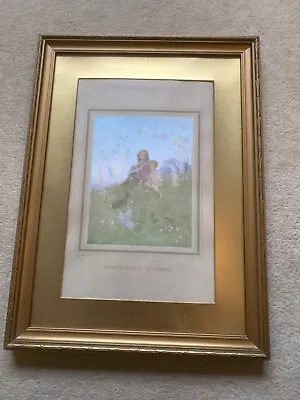 Framed Vintage Print By Margaret W Tarrant - Do You Believe In Fairies 1930's • £22