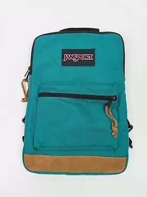 JanSport Right Pack Sleeve Slim Bag Leather Bottom Straps For Laptop IPad Tablet • $39.99