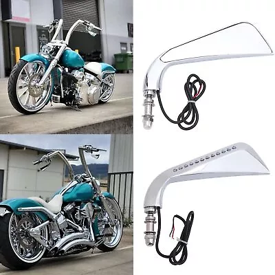 Motorcycle Rearview Side Mirrors Turn Signal For Harley V-Rod VRod Muscle VRSCF • $62.19