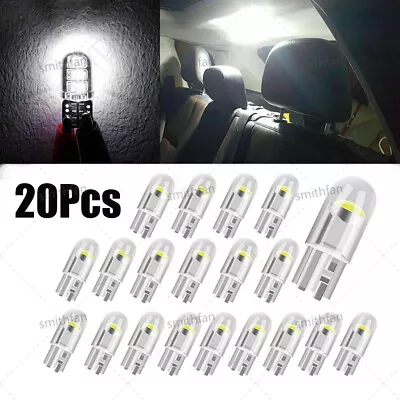 20Pcs LED White Interior Map Dome License Plate Light Bulbs T10 194 168 W5W 2825 • $2.99