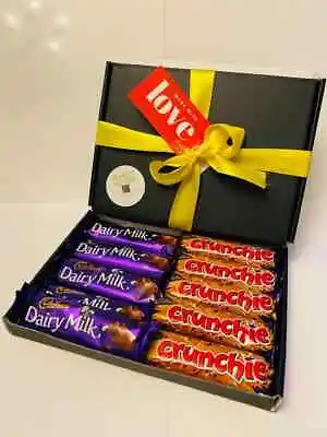 Cadbury Crunchie/DairyMilk Chocolate Bars Personalised Gift Hamper  • £12.99