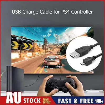 $9.99 • Buy 3m Micro USB Charger Cable For Sony PS PS4 Wireless Controller