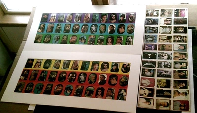 $99.99 • Buy 3 Uncut Sheets Star Wars Stickers 1983 Return Of Jedi Star Trek Movie Cards 1979
