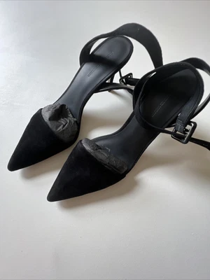 $40 • Buy Alexander Wang Ladies Black Suede Heels - Excellent Condition