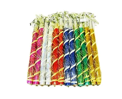 £19.99 • Buy 💃Dandiya Sticks Set Of 12💃–  Wooden Multicolour / Mehndi / Festivals 💃🕺