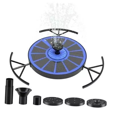 Solar Fountain - Solar Water Fountain Solar Bird Bath Fountain Pump With 4  • $18.97