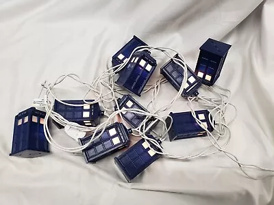 $25.99 • Buy Doctor Who Tardis Police Call Box String Lights - Tested / Working - 9 FT BBC