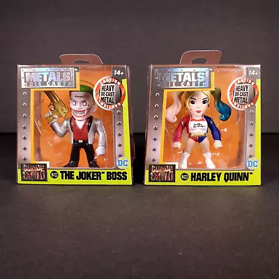 Jada Suicide Squad Joker Boss Harley Quinn Metals M422 M423Die Cast Figures NEW • $14.98