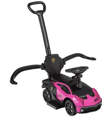 Officially Licensed Lamborghini 2 In 1 Baby Ride On Push Car Toddler PINK • £55