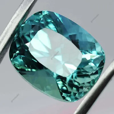 Natural Montana Sapphire Cushion Bluish Green 11.05 Ct CERTIFIED Loose Gemstone • $17.60