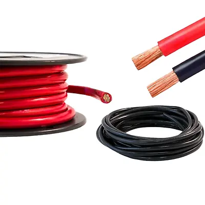 Hi-Flex Battery Cable 10mm² - 95mm² PVC Heavy Duty Welding Wire Starter Inverter • £16.49
