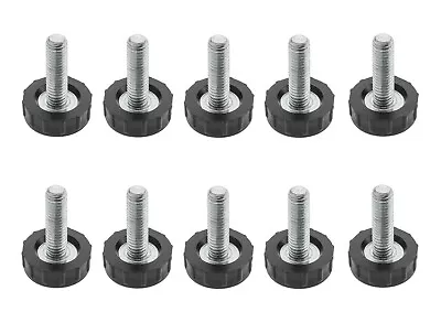 Adjustable Leveler Leveling Feet Furniture Table Cabinet Leg Screws M 6 X 19 Mm • £2.95