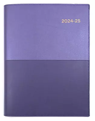 2024 2025 Financial Year Diary Collins Vanessa A5 Week To View WTV FY385 PURPLE • $18.95