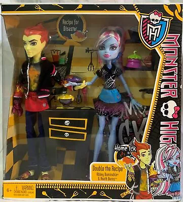 Monster High Classroom Partners Home Ick Abbey Bominable And Heath Burns Doll... • $150.52