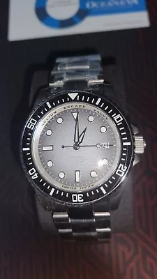 Oceaneva™ Men's Deep Marine Explorer II 1250M Pro Diver Watch Gray Fade Dial • $250