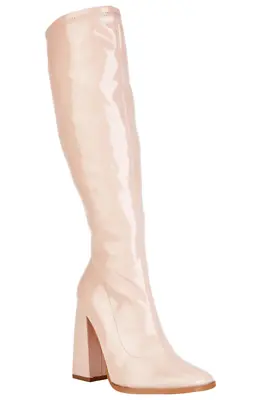 Ladies Under The Knee Long Boots Block  High Heel Knee High Shoes Sizes UK 3-8 • $38.38