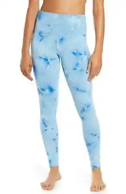 Zella Spray Dye High Waist Leggings Blue Tie Dye Sz Small S • £25.55