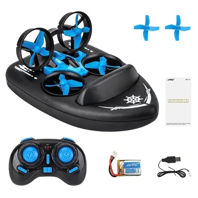 JJRC H36F 2.4G RC Vehicle Drone Boat 3 In 1 Multifunction RC Toys With 3D Flips • $70.65