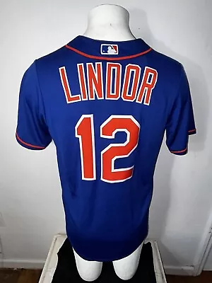 NWT Men’s Nike MLB New York Mets Francisco Lindor Mesh Jersey Men’s Small $135 • $19.90