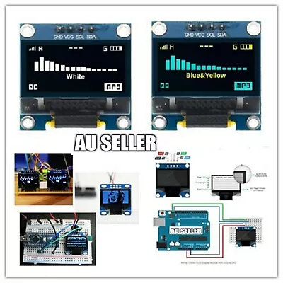 OLED Display 0.96  Inch 128x64 I2C SSD1306 Arduino Uno Mega 2560 Respberry PI  • $7.80