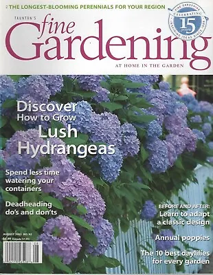 $6.76 • Buy Taunton's Fine Gardening - August 2003 # 92 - Lush Hydrangeas