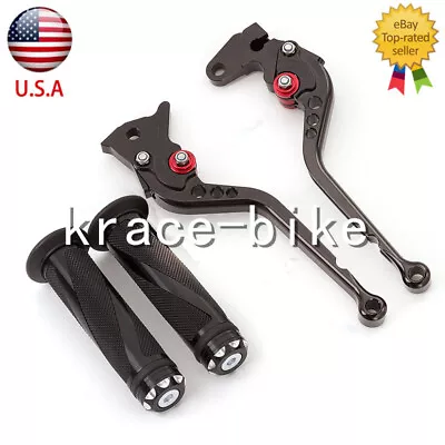 For Yamaha YZF 350 BANSHEE 350 1989-1996 1997-2008 CNC Brake Clutch Levers Grips • $37.99