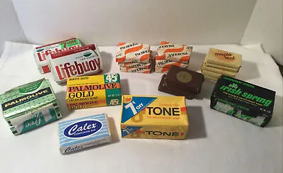 Vntg Sealed Mixed Lot Bar Soap Tone Palmolive Lifebuoy Irish Spring Calex Hotel • £34.72