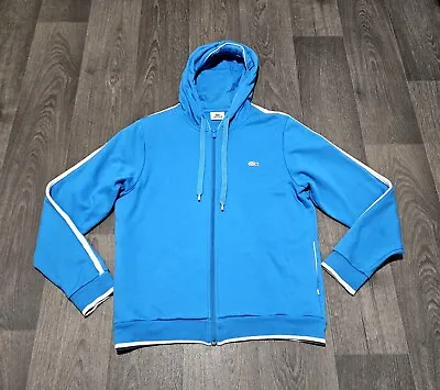 Lacoste Hooded Jacket - Medium (4) - Blue - Great Condition • £32