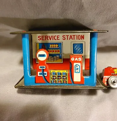 Vintage Antique Tin Gas Service Station Marx Japan? ⭐️ • $125