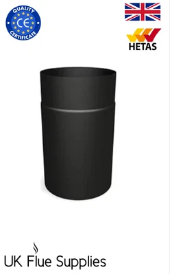 £28 • Buy 6 Inch Stove Flue Pipe Matt Black 250mm