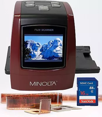 Film & Slide Scanner Convert Color & B&W 35mm 126 110 Negative & Slides S... • $176.47