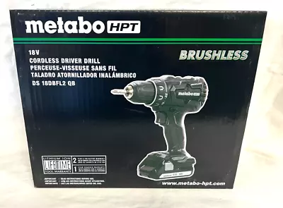 Metabo HPT DS18DBFL2 QB 18V Drill Driver Kit W/ 1-1.5 Ah Battery & Charger (NIB) • $69.95