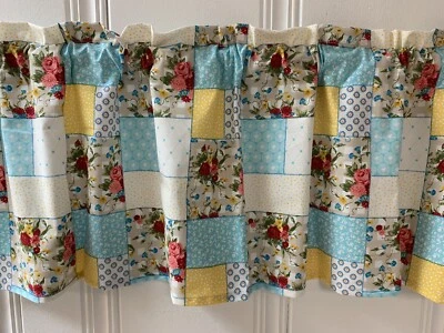 $16.99 • Buy Pioneer Woman Sweet Rose Patchwork VALANCE CURTAIN Kitchen Living Room Bedroom