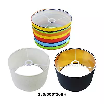 Retro Style Fabric Lampshade Light Fixtures Cover Drum Lamp Shade For Kitchen • $30.78