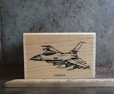 USAF FIGHTER MILITARY PLANE Jet US VETERAN Stampin Up Airshow RUBBER STAMP • $9.95