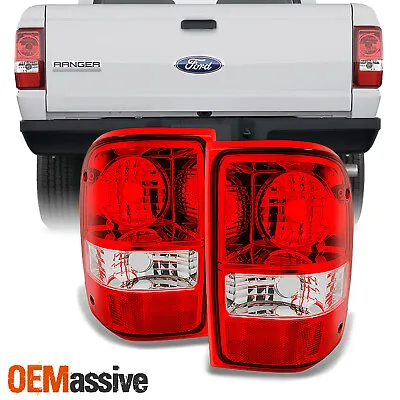 Fit 01-11 Ford Ranger Pickup Red Clear Tail Light Rear Brake Lamps Replacement • $49.50