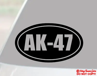 Ak-47 Vinyl Decal Sticker Window Bumper 2nd Amendment Gun Ammo Box Case Safe • $2.99