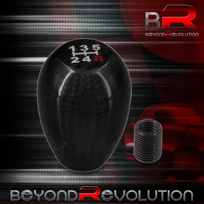 For Pontiac M10X1.5 Shift Knob Quick Throw Lever 5-Spd Universal Adapter Carbon • $12.99