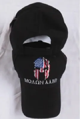 Come And Take It Molon Labe Spartan Patriotic Usa Black Tactical Cap Hat • $12.88