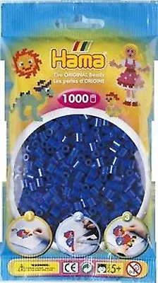 1000 Hama Dark Blue 207-08 Color Iron On Midi Beads  • $3.99