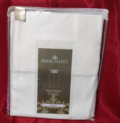 Cream Insert Valance Supreme Royal Velvet JCP 41 X15  NWT • $14.99