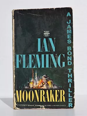 Ian Fleming US Signet Moonraker Published 1963 7th ED James Bond 007 Paperback • $13