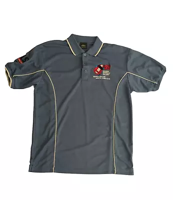 Mustang Car Racing Nationals Ballarat Polo Shirt LSV 2009 Podium Blue Men's L • $17.99