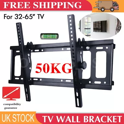 TV Wall Bracket Mount Tilt LED LCD VESA For 32 40 42 50 55 60 65 Inch TV  • £10.99