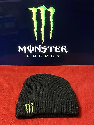 Monster Energy New Era ATHLETE Moto F1 GP Skate Super YFT Black OSFM Beanie New • $49.99