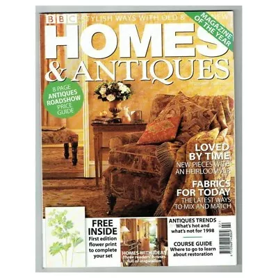 Homes & Antiques Magazine February 1998 Mbox383 Loved By Time • $4.91